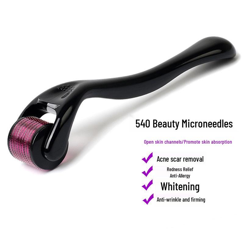 Multicolor 540 Microneedle Roller for Acne, Hair Growth, and Skincare