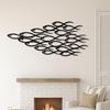 Metal School of Fish Wall Art 3D Abstract Metal Fish Decor for Home Ocean Sea Life Modern Coastal Housewarming Gift