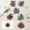 6Pcs Superhero Series Diamond Art Fridge Magnet Diamond Painting Refrigerator Magnet Diamond Painting Fridge Magnet for Adults Beginners