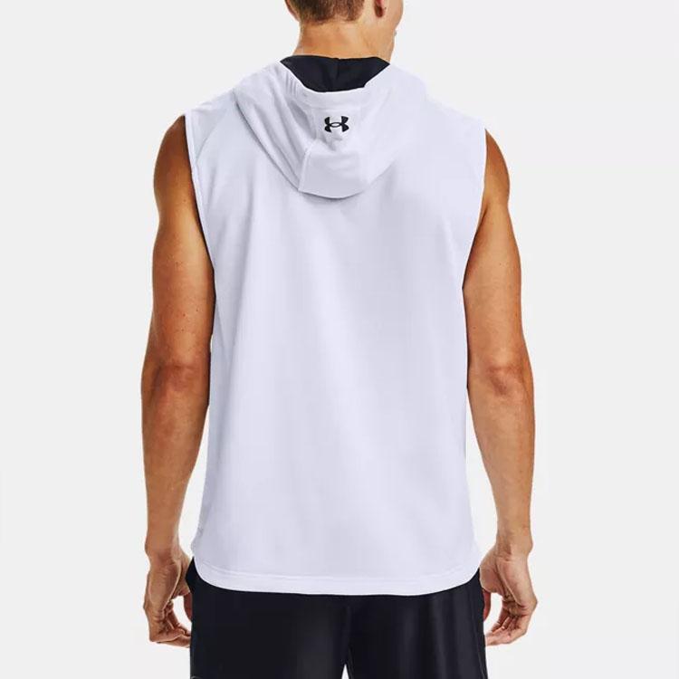 Under Armour UA SC30 Bezrukávová mikina vesta Pánské topy Bílá 1356995-100