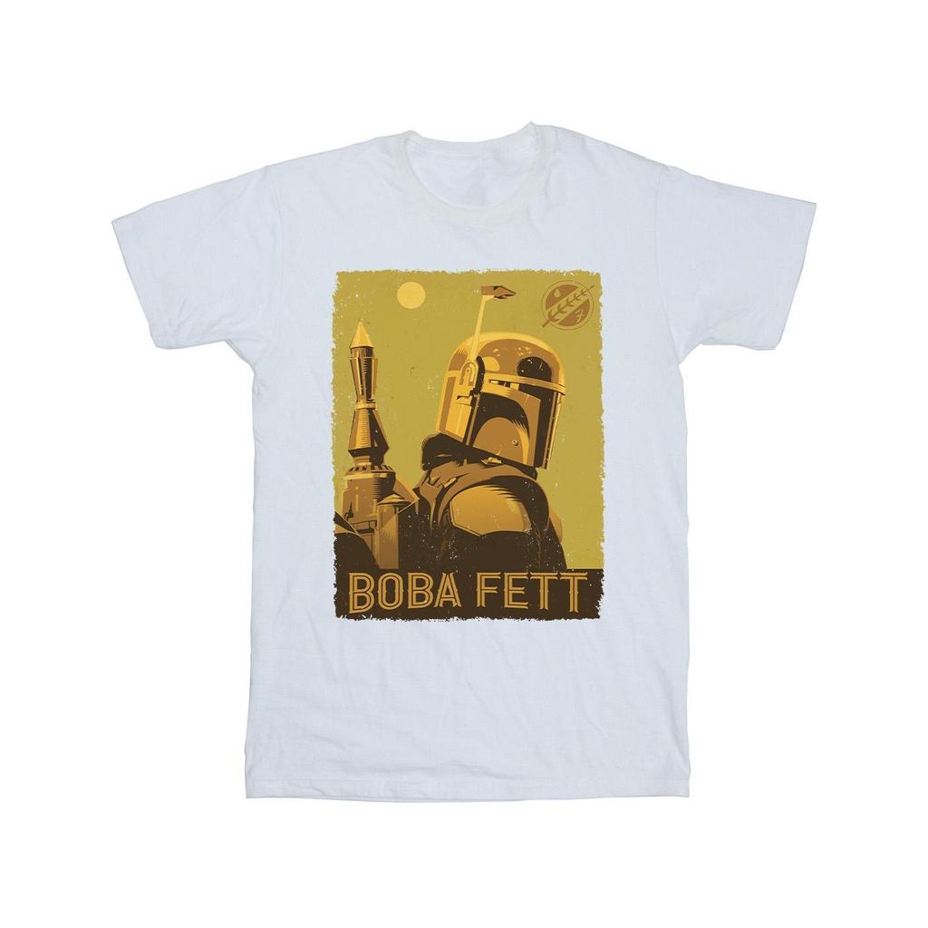 Star Wars Mens The Book Of Boba Fett Planetary Stare T-Shirt