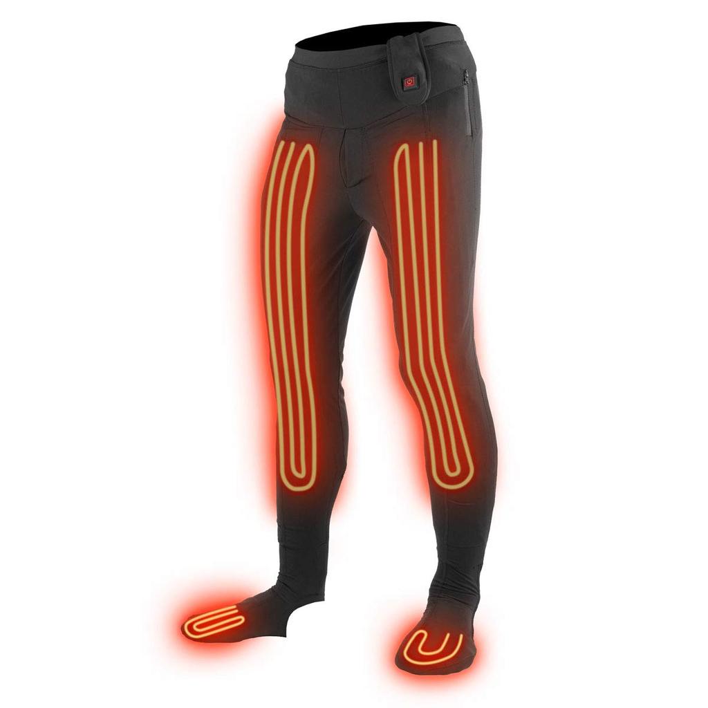 KOMINE Motorcycle 12V Electric Inner Tights, 5XLB, Black, 08-113 EK-113