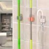 Strong Adhesive Wall-Mounted Mop & Broom Holder with No-Punch Design