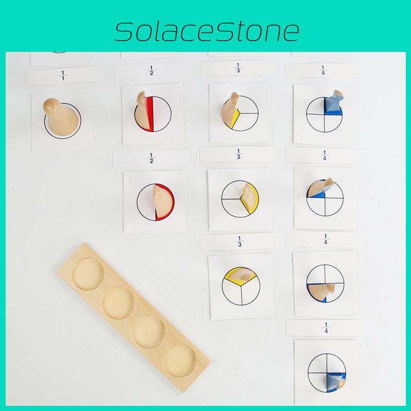 Holz-Bruchkognitionsspielzeug für Vorschulkinder und Grundschüler, pädagogisches Mathe-Lernwerkzeug