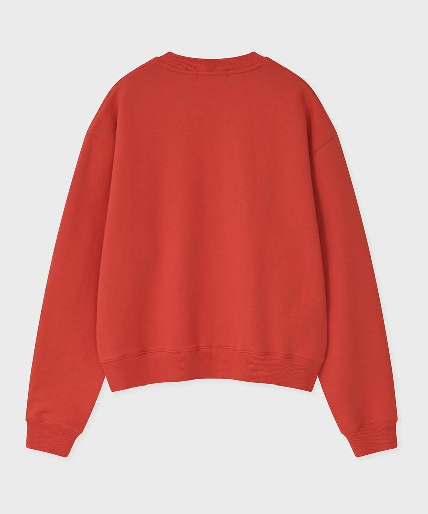 FALLETT Flower Drawing Sweatshirt Red