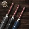 24 Bone Fiber Lotus Bone Wooden Handle Umbrella Men's High-grade Business Thickened Strong  Straight Long Handle Umbrella