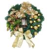 40cm Artifical Christmas Wreath Handmade No Fading Decorative Garland For Indoor Outdoor Front Doors