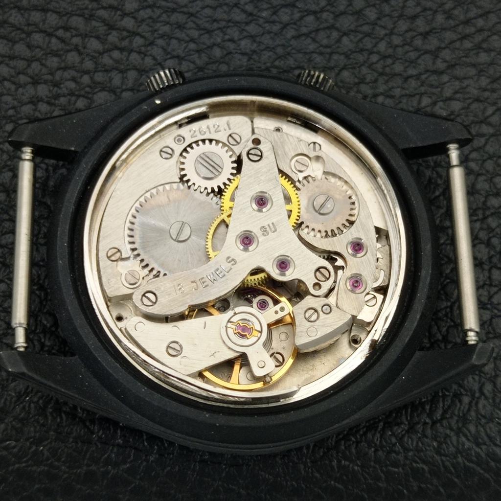HANDAUFZUG VINTAGE LEGENDE SCHWEIZER HERREN ÜBERHOLTE WEckerUHR a707538-1