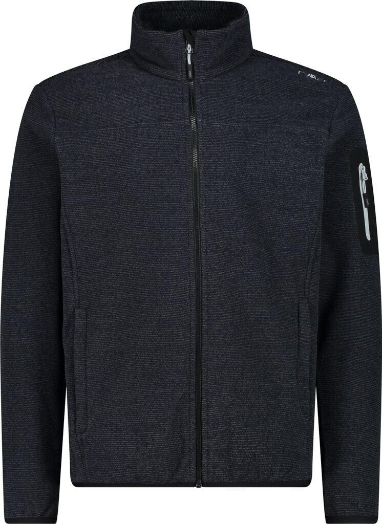 

Куртка мужская CMP Fleece Jacquard-Knit-Tech Jacket (38H2237) Herren-Fleece Jacquard-Knit-Tech mit Rautenmuster antracite/nero 56