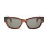 Celine Logo Mirrored Frame Irregular Shape Sunglasses Unisex Sunglasses Brown CL40197U99A