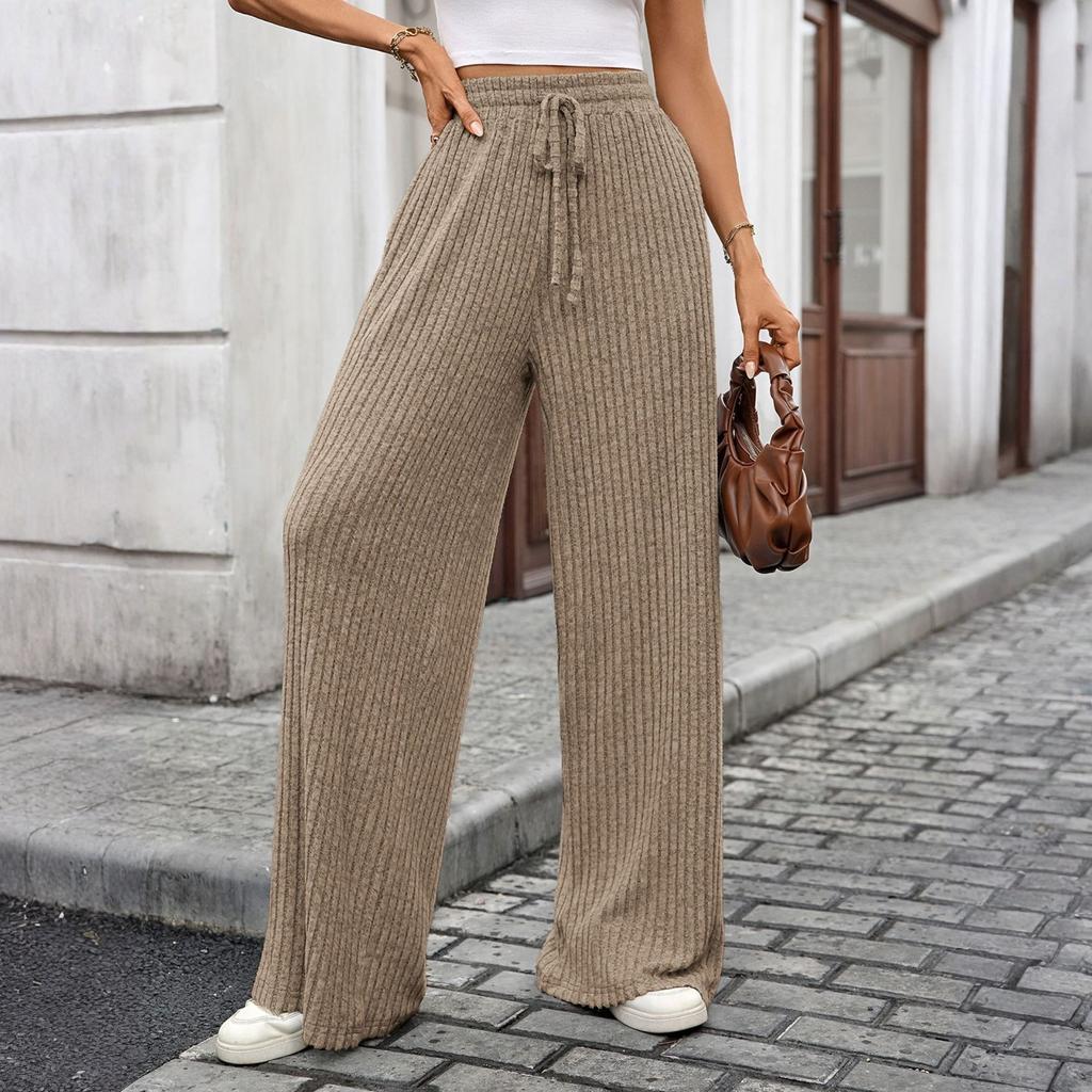 Women's Straight Pants Fashion Casual Pants Nine Point Harlan Pants