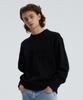 KNITTED Cashmere Wool Pocket Round Knit Black