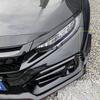 Front Bumper Lip Splitter Fin Air Knife Auto Body Kit Car Spoiler For Honda Civic FK8 Si Type-R 2019-2025