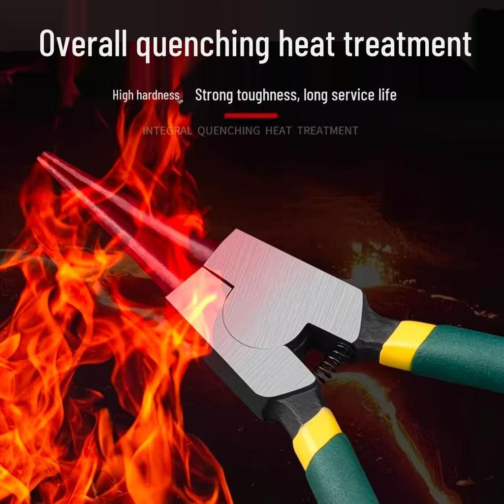 Dual-use Electrical Circlip Pliers Set: Inner and Outer, Multi-functional Retaining Ring, Pointed Tip, Outer Bend Pliers.