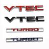 Car Modified Letters 2.4 210 220 370 GK5 VTEC I-VTEC Turbo VTI VTI-S AWD Modified Metal Body Stickers Car Trunk Badge Stickers