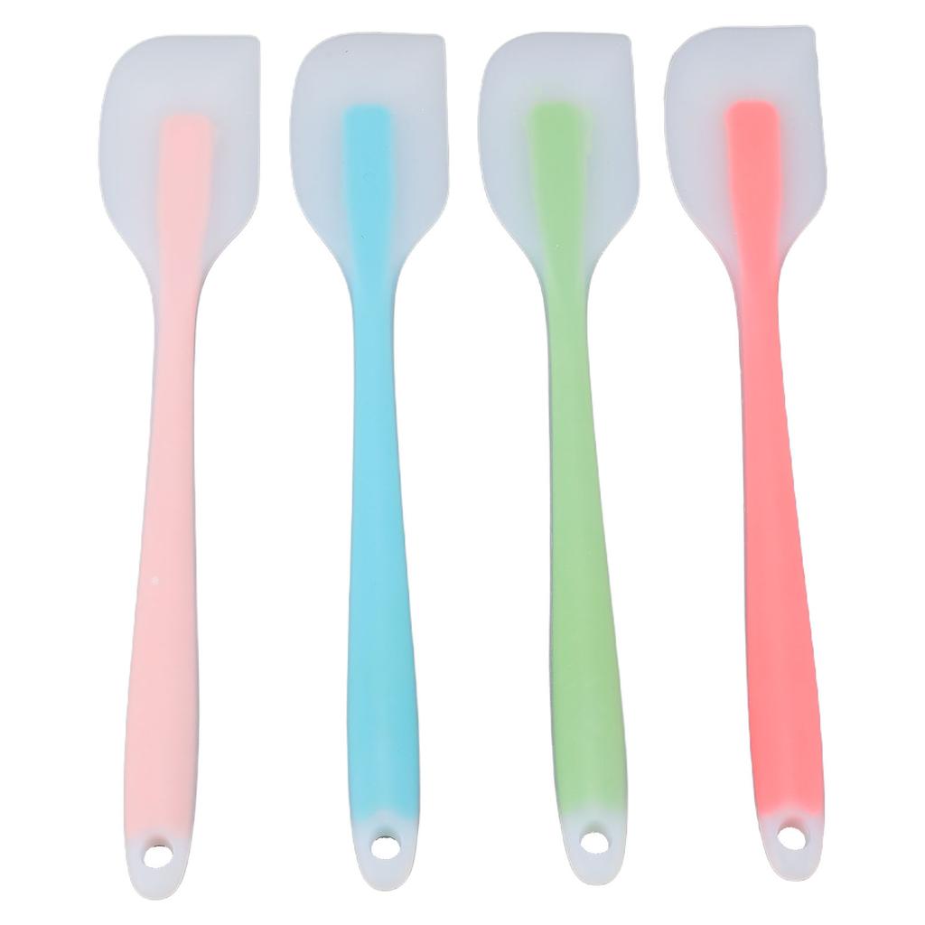 4 Pcs Silicone Spatula Set Baking Cooking Mixing Scraping Stirring Flexible Spatula Set for Kitchen