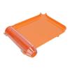 Pill Counting Tray Orange NonContact Clean Pills Dispenser Tray with Spatula Transparent Lid