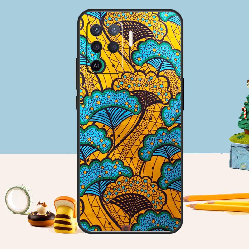 

African Wax Fabic Case For Oppo A98 A78 A58 A18 A38 A74 A94 A54 A15 A17 A57 A6 A5 Pro A16 A76 A96 A40 A60 A80 OPPO A91