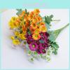 Small Fresh Daisy Bouquet Artificial Flowers For Wedding Decor Photography Props Home Decoration