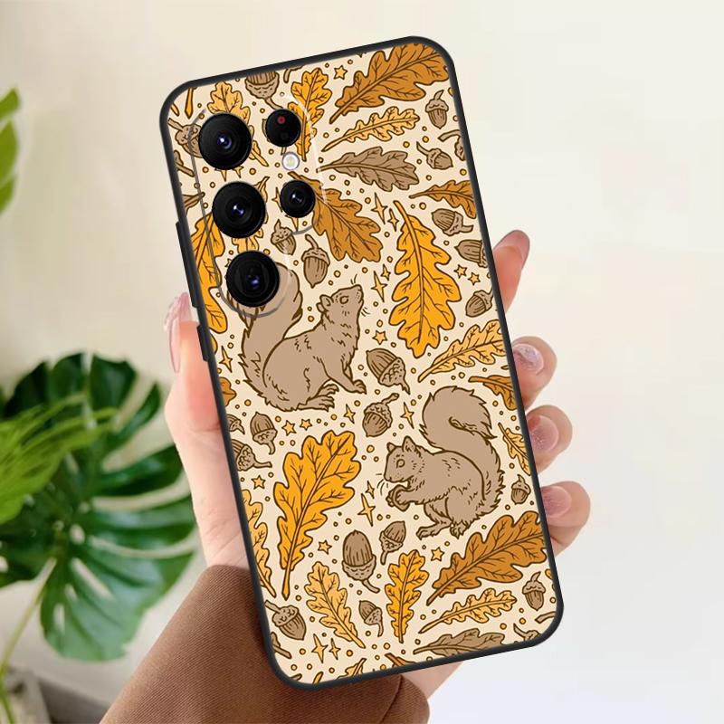 

Squirrel Pattern Soft Case For Samsung Galaxy S24 Ultra S21 S22 S23 S25 Plus S20 FE S9 S10 S23 FE Phone Cover Galaxy S22