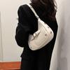 Women Shoulder Handbag Vintage Casual Hobos Denim Star Decor Solid Color Underarm Bag for Girls Ladies Purse Tote