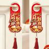 Chinese Style Horse Year Doorknob Pendant Cartoon with Tassel 2026 New Year Lucky Pendant Blessing Words Non-woven