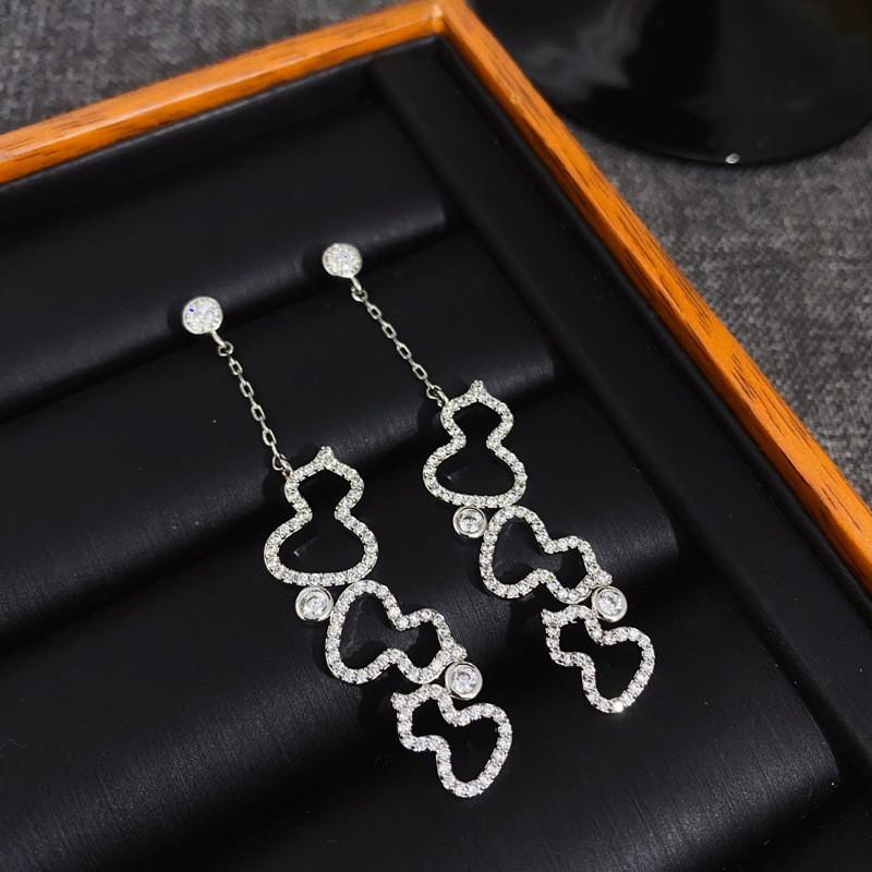 Guochaofeng Fritillary Onyx Fulu Gourd Stud Earrings Versatile Earrings Earrings Earrings Jewelry