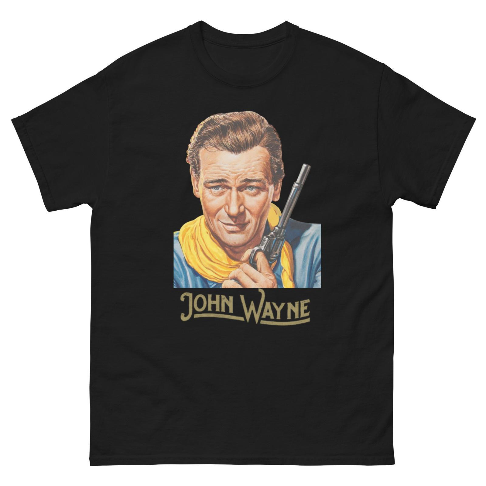 John Wayne T Shirt | Classic Western Movie Icon Tee | Cowboy Legend Apparel S