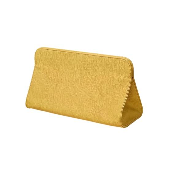 Mini Hair Dryer Storage Bag Waterproof Faux Leather Magnetic Portable Multi-functional Curling жёлтый