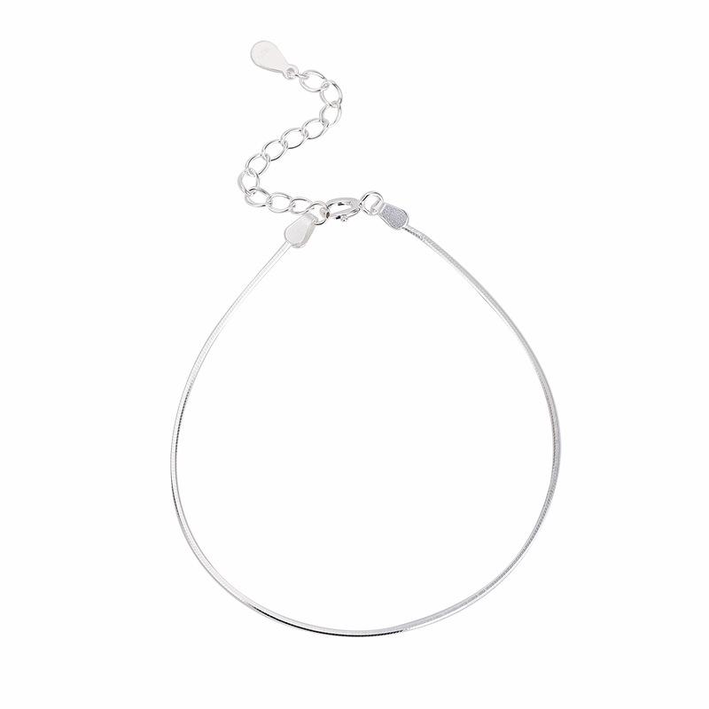 Exquisite 925 Sterling Silver Snake Bone Bracelet – Japanese Minimalist Style