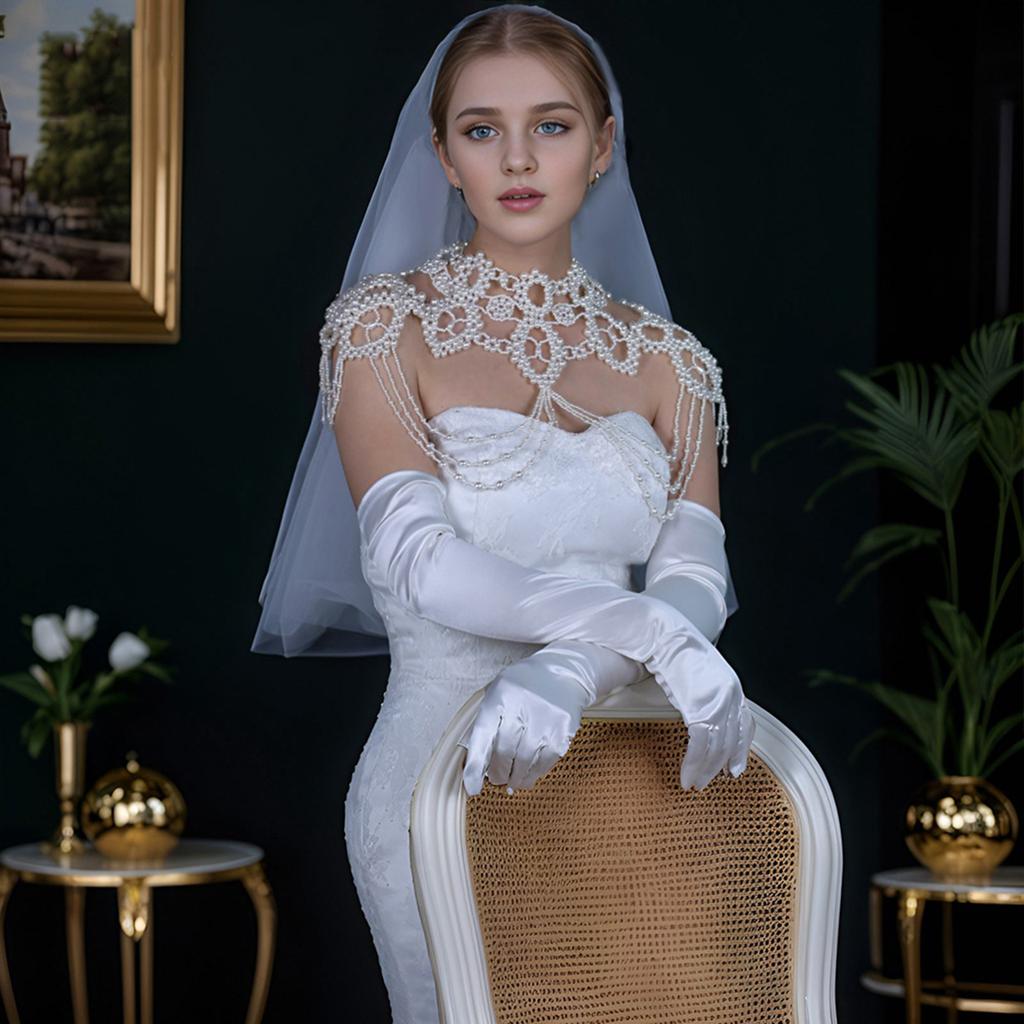 Wearable Shoulder Chain Necklace Mulyi Layer Body Accessory for Evening Parties And Weddings Fashion Women Jewelry