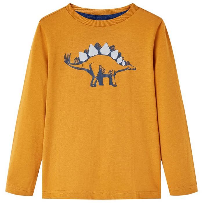 Children's Long-sleeved T-shirt Dark Ochre 92/104/116/128/140