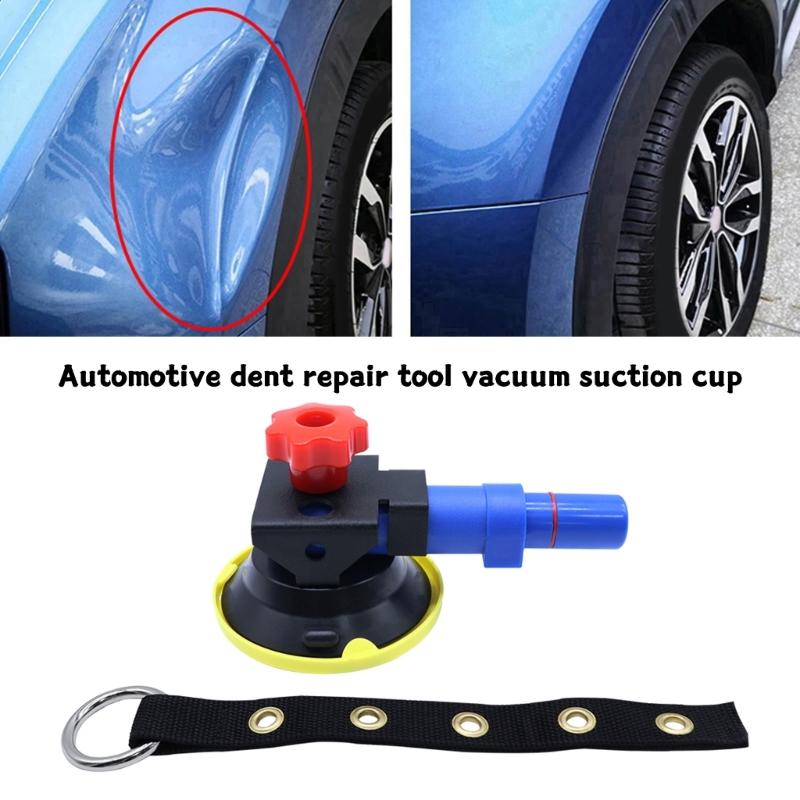 Car Dent Repair Tool Set with Vacuum Suction Cup & Fabric Straps Auto Body Dent Removal Tool set for Most Vehicle Types