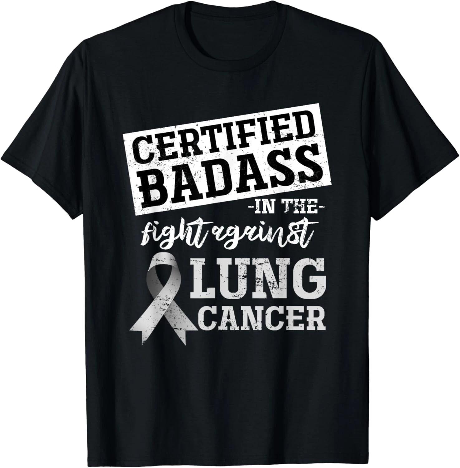 Lung Cancer Warrior Gift Funny Lung Cancer Awareness Gift Unisex T-Shirt XL