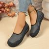 Mode Retro Flache Slipper Einzelne Schuhe Herbst Neu Runde Zehenpartie Flacher Ausschnitt Weiche Seite Bequem Leicht Weiche Sohle Low Top Schuhe