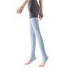 Calzettoni a costine a righe sopra il ginocchio senza piedi Scaldamuscoli lunghissimi con staffa Calze alte fino alla coscia per Donna Yoga
