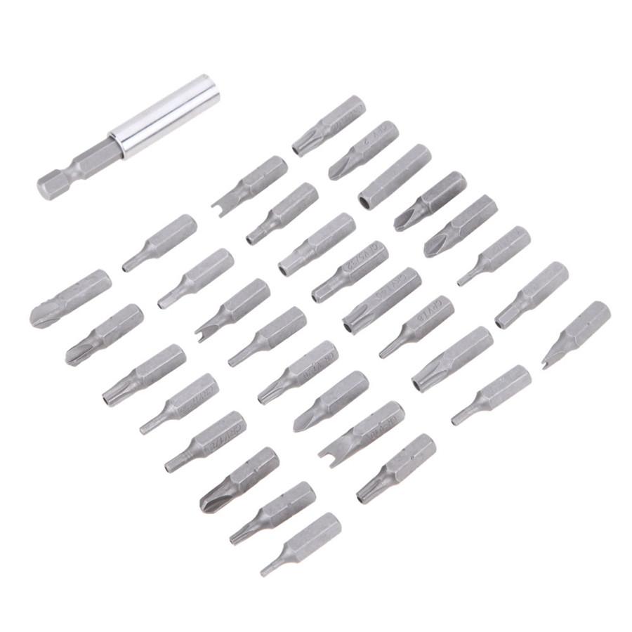 33pc Security Tamper Proof Bit Set Torx Hex Star Spanner Screwdriver