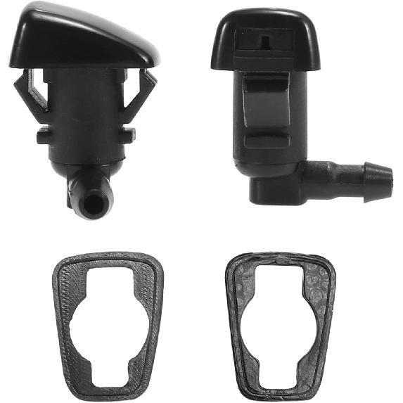 Unifizz 2 Meters Windshield Washer Hose with 2pcs Connectors Replaces 8E5Z17603A 7pcs Front Windshield Washer Nozzles for Lincoln MKZ for Ford Fusion