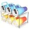 Stackable Water Bottle Organizer Holder For Clear Wine Rack Cup Bottle Holder For Cabinet Home Countertop Fridge Pantry Shelf