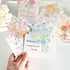 Cute 3D Flower Bouquet Greeting Cards Rose Decoration Cards Message Cards Thank You Card Thanksgiving Gifts