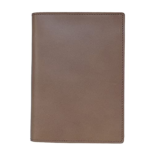 Rhodia Cover No. 13 Horizontal, Genuine Leather (Made in Japan) with One Notepad (Greige Ash)