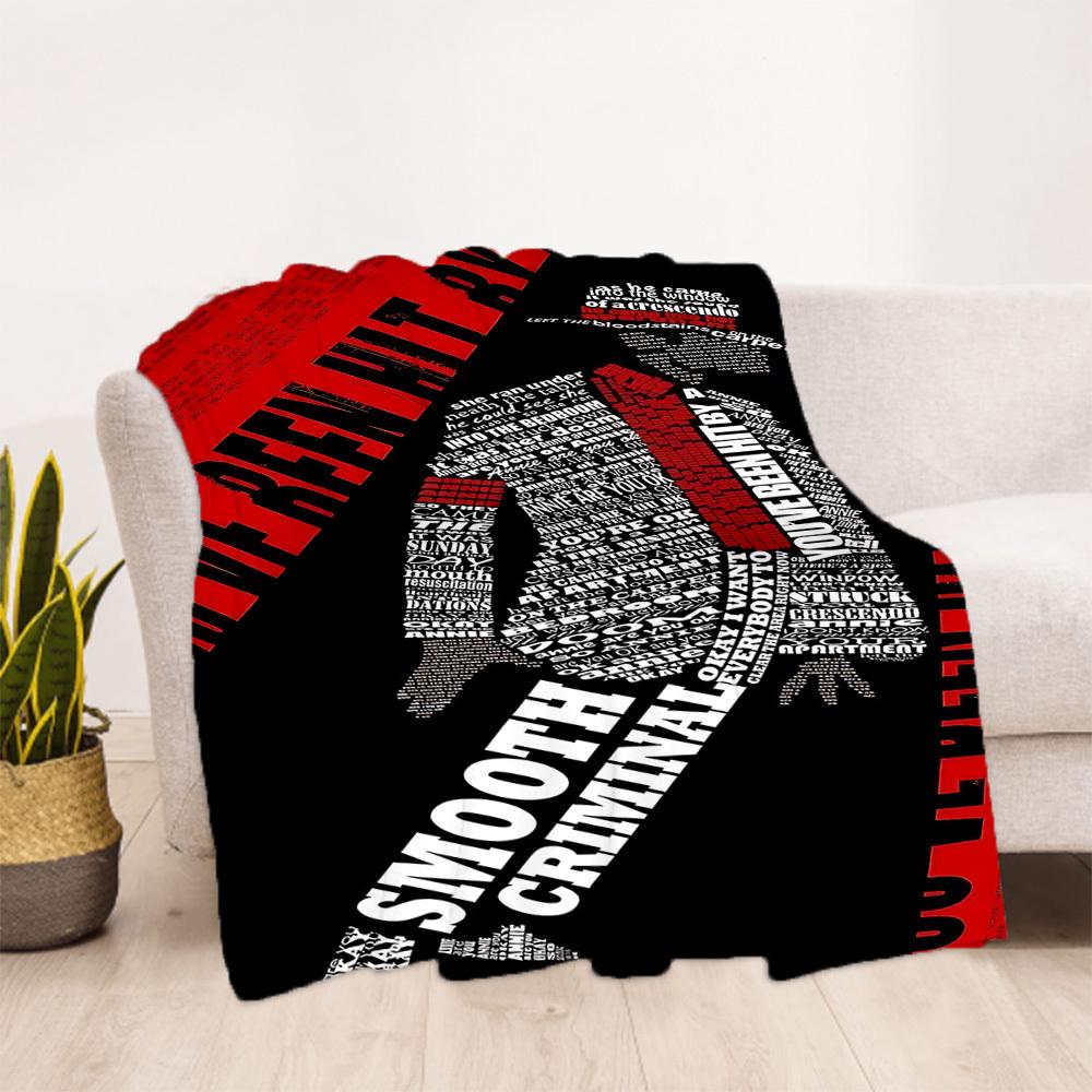 1pc Michael Jackson Outdoor Blanket Lightweight Flannel, Soft & Warm, All Season Use for Sofa, Outdoor, Camping, Living Room, Office, Chair