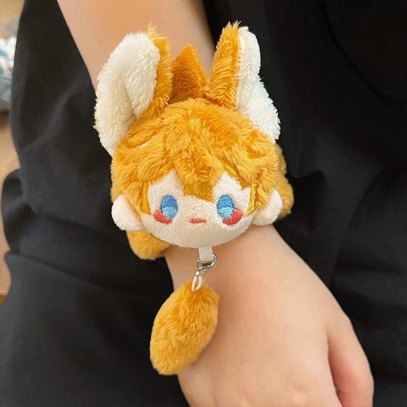 23cm Genshin Impact Tartaglia Plush Doll Bracelet Keychain Pendants Anime Cosplay Stuffed Toy Backpack Charm Fashion Accessories