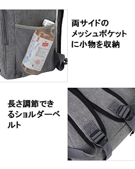Insulated Cooler Foldable Soft Cooler 18L Backpack, Bag, Box, (Navy)
