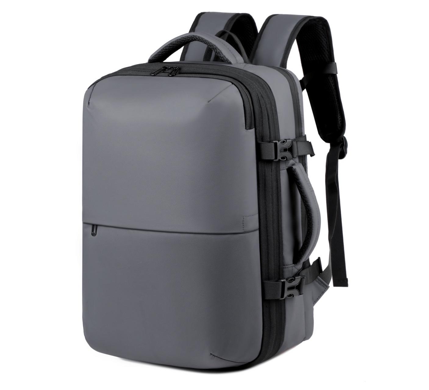 

Men s Multifunctional 17-inch Laptop Compression Backpack for Travel & Business