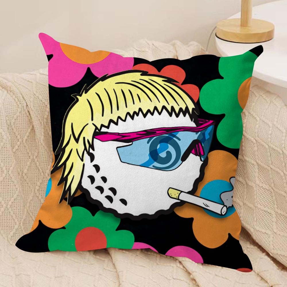 Fashion MMalbon GGolf Cushion Cover Soft Plush Fabric DoubleSided Printed Sofa Cushion Cover for All Seasons Home Decor Gift