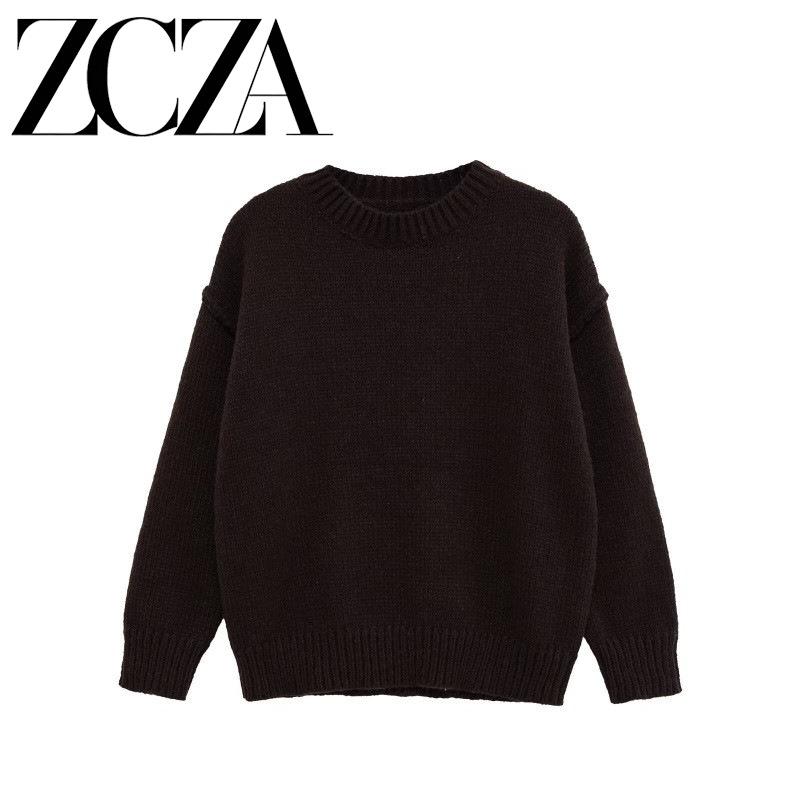 European and American Style, New Women's Fashion, Versatile, Cross-border Wholesale Sewn-embellished Knit Sweater