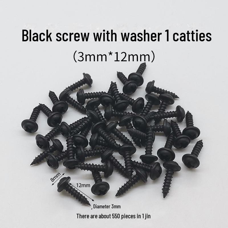 Gold and Silver Self-tapping Screw Kit with Washers, Assorted Models, 500g.