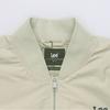 Lee Solid Color Zip Baseball Collar Jacket Men jackets Light-Cyan-Gray LMT006890100092A05169