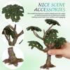 TEHAUX Diorama Trees Miniature Trees for Railway Models, Landscapes, Architectural Models, Plastic Models, TPR Material, Artificial Trees, Landscape